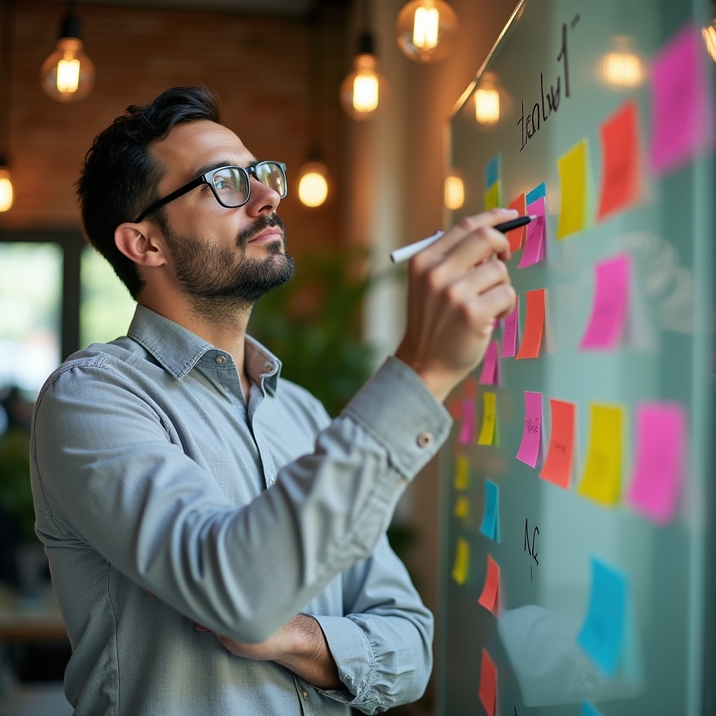 Karrierstratégia tervezése modern irodában