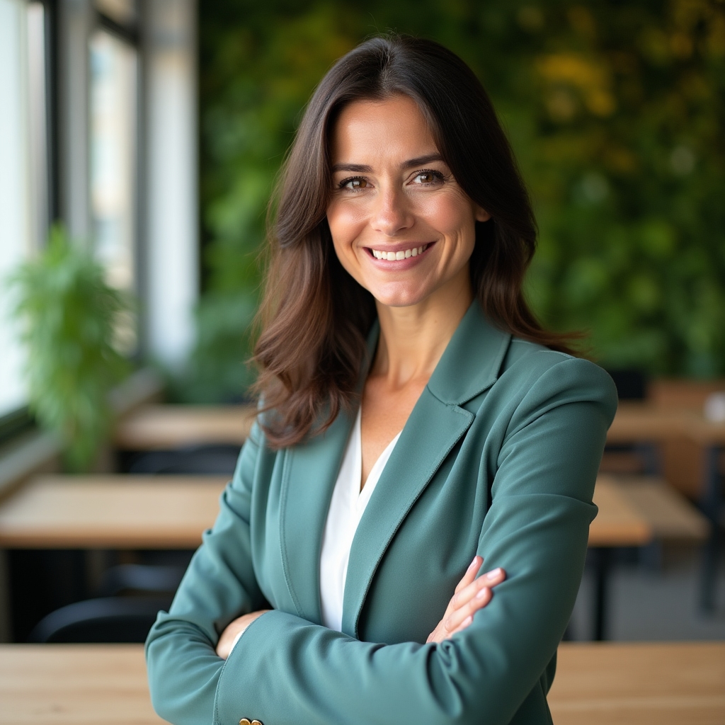 Magabiztos karrierépítő nő professzionális környezetben