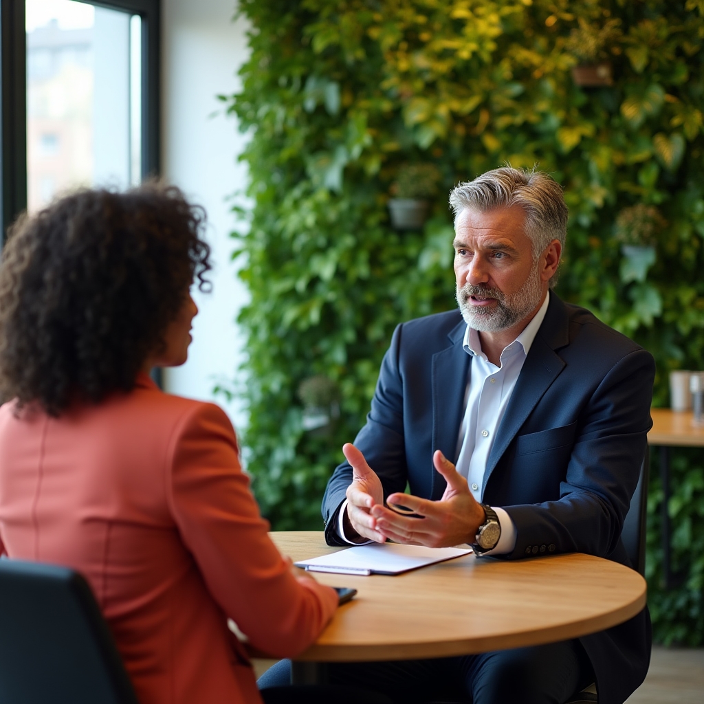 Interjú-felkészítő foglalkozás irodai környezetben